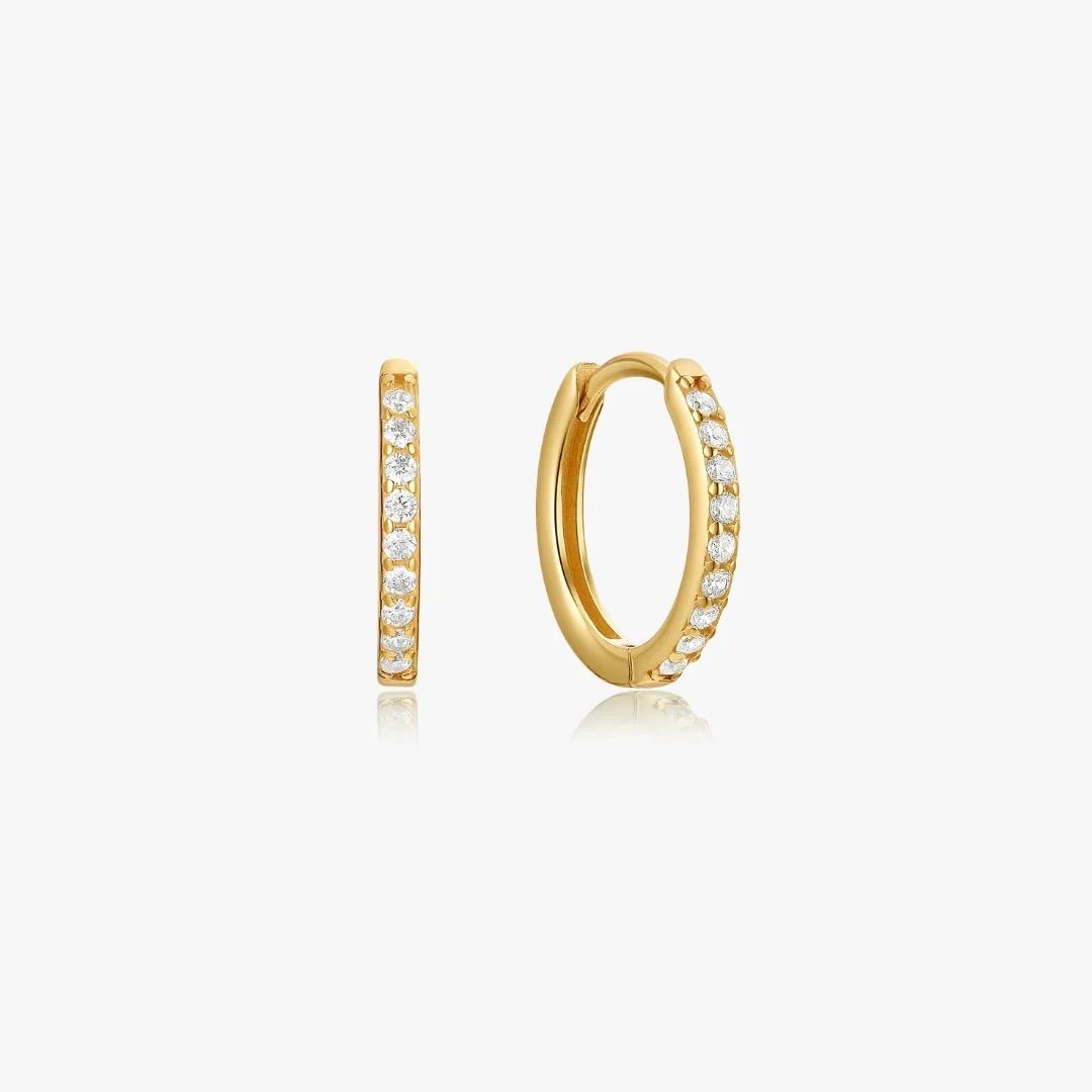 Adeline Hoops in Gold | Flaire & Co.