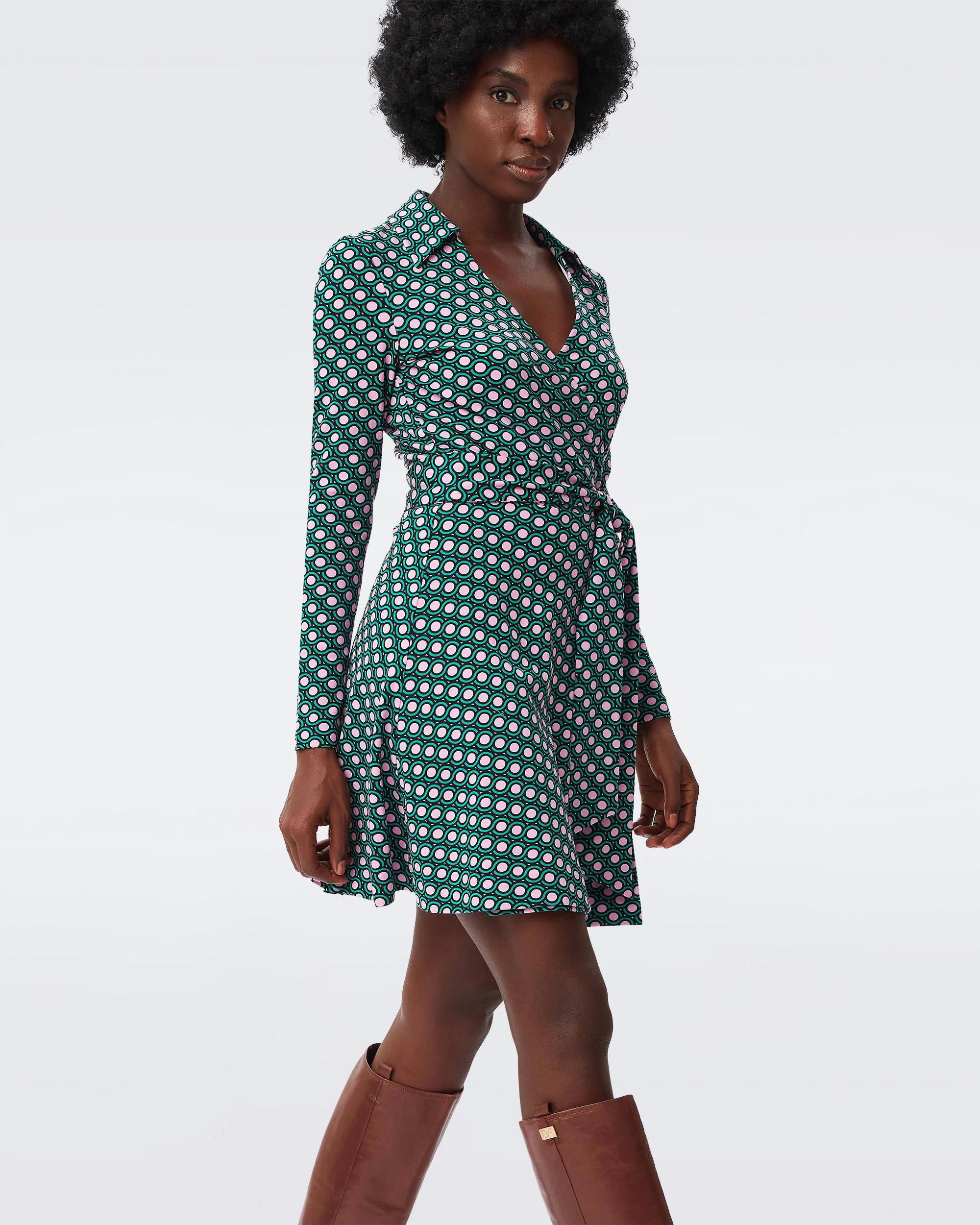Demetria Wrap Dress | Diane von Furstenberg US - Dynamic