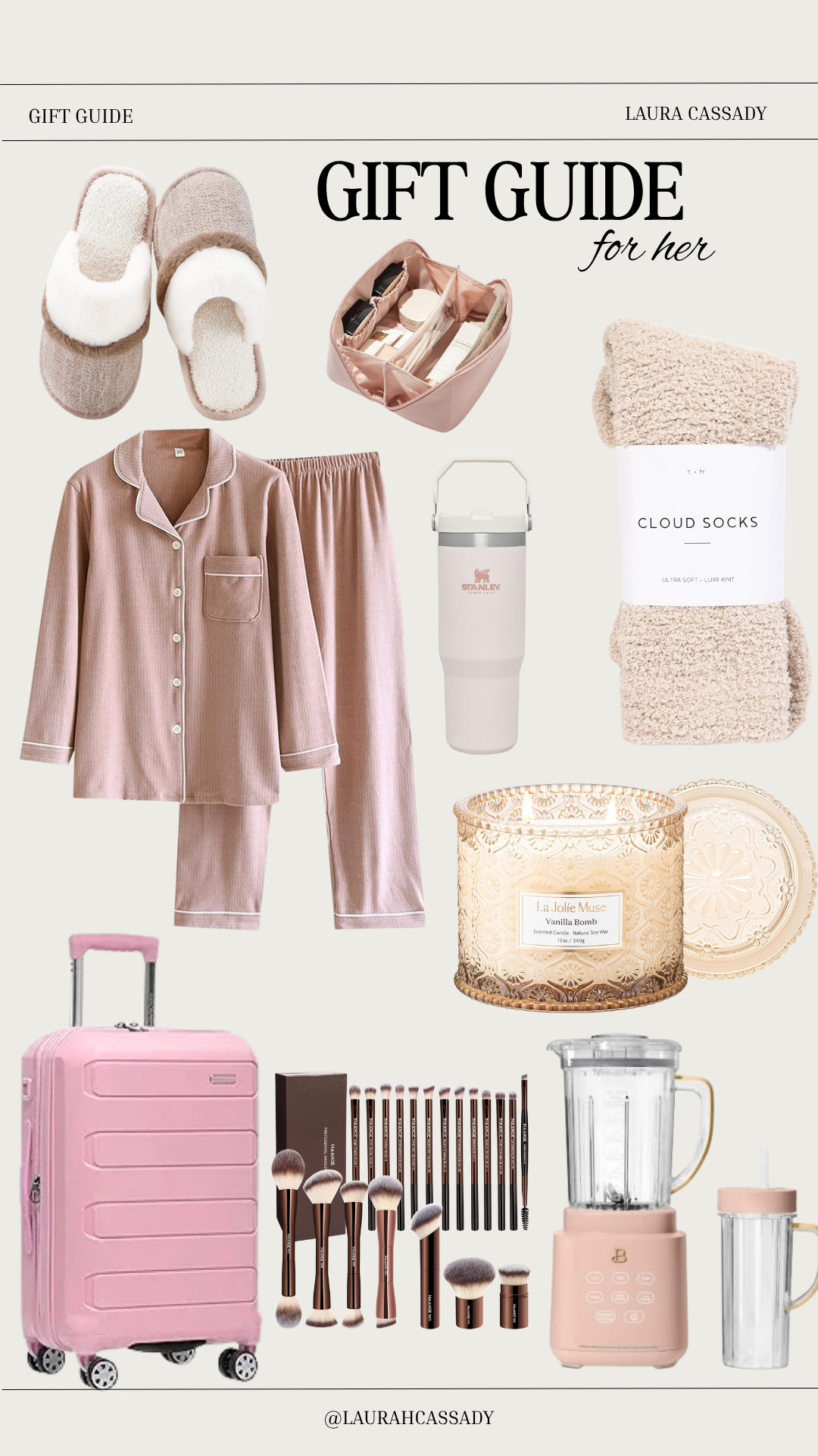 this gift guide for her has all the essentials she’ll love 💕 Perfect for relaxing at home, traveling in style, or indulging in a little self-care. 

 #GiftGuideForHer #HolidayGifts #CozyVibes #HomeEssentials #LTKHoliday #GiftIdeas #FeminineStyle #SelfCare #CozySeason #HolidayInspo #LTKGiftGuide #LTKTall #LTKBeauty