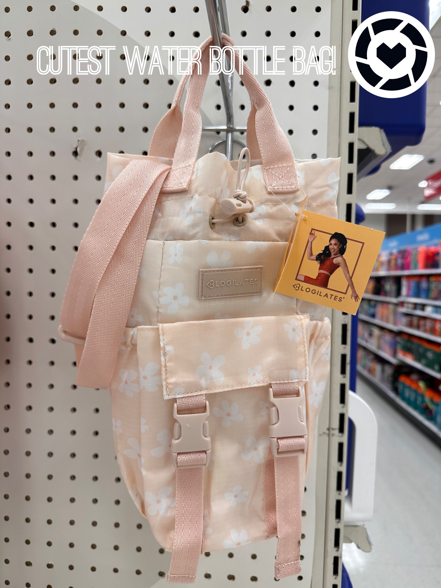 Cutest water bottle bag perfect for keeping your hands free! I brought this to Disneyland and I loved having it to tote around my water bottle! @Target @blogilates 

#LTKActive #LTKTravel #LTKmomlife