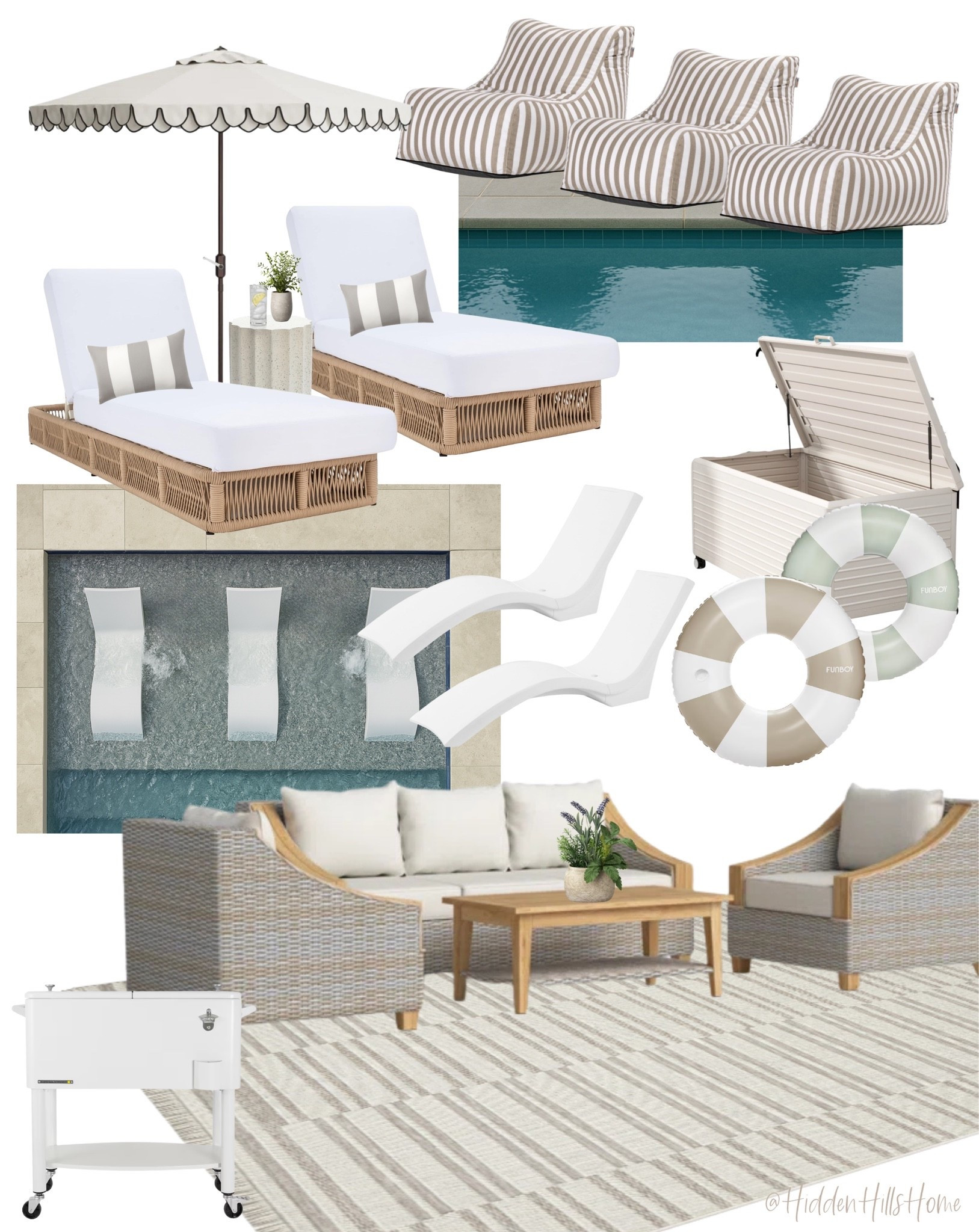 Outdoor pool deck decor ideas, outdoor furniture, patio furniture, pool accessories, pool storage, outdoor seasonal furniture

#LTKHome #LTKSaleAlert #LTKSeasonal