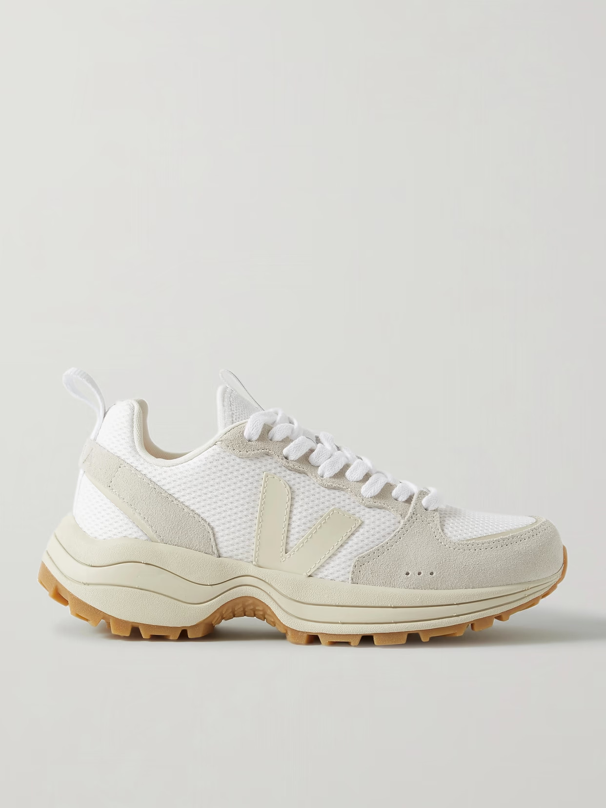 Veja - Venturi Suede And Leather-trimmed Alveomesh Sneakers - White | NET-A-PORTER (US)
