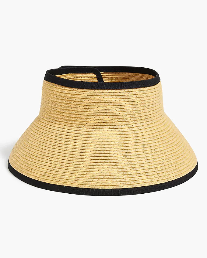 Packable straw visor | J.Crew Factory
