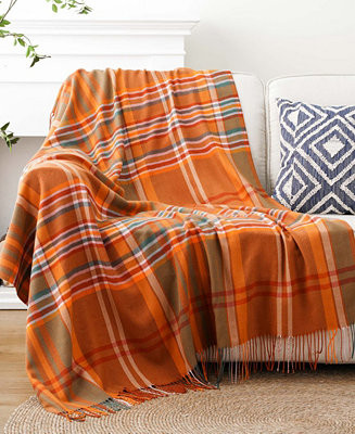 Battilo Lifestyle Plaid Acrylic Throw, 50" x 60" - Macy's | Macy's
