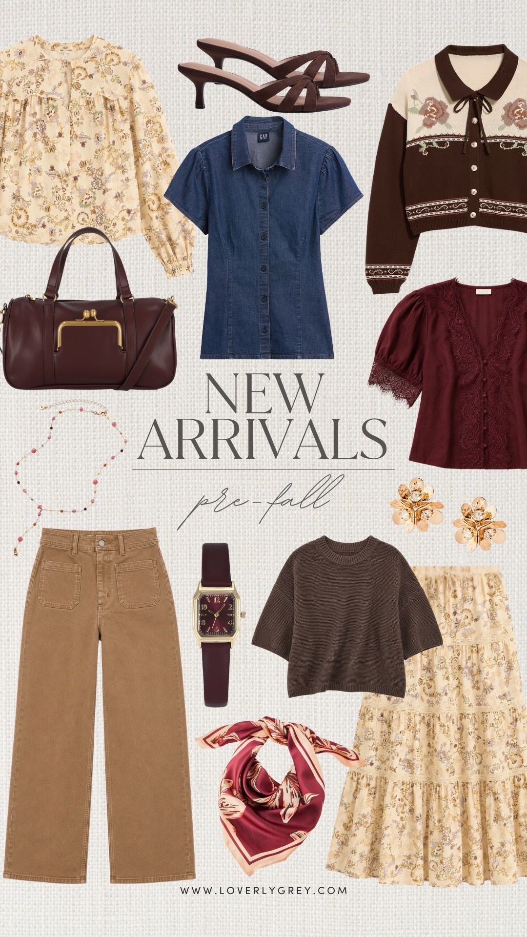 These new arrivals for pre-fall are so good, love the burgundy, cream, and brown paired with classic blue denim! Staples that are so chic and versatile, while staying affordable!!

Loverly grey, new arrivals for women, women’s fall 2026 new clothing, fashion for her, Walmart target clothing finds, Abercrombie, affordable fashion finds, closet capsule wardrobe fall, floral midi skirt set

#LTKSeasonal #LTKWorkwear