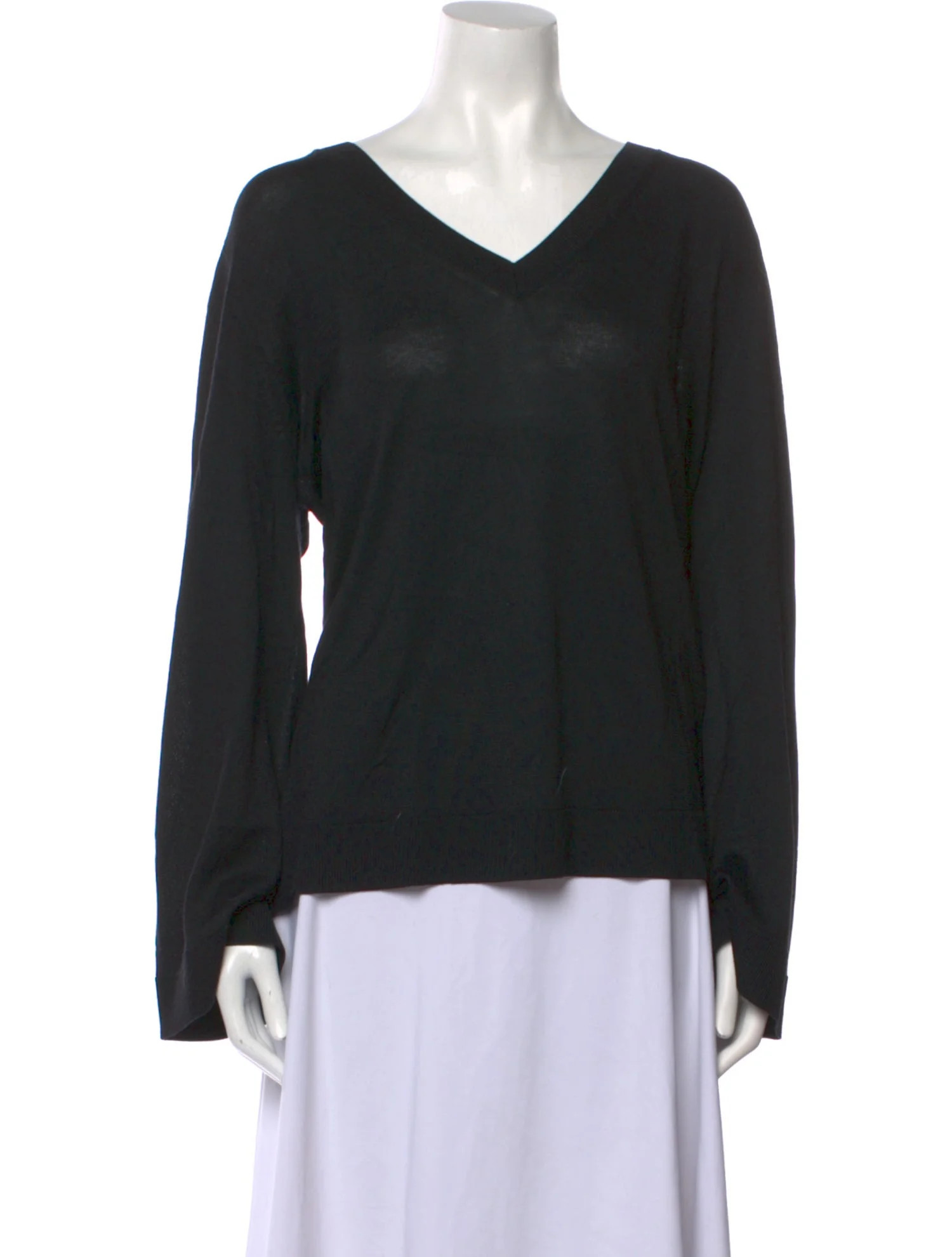 Silk V-Neck Sweater | The RealReal