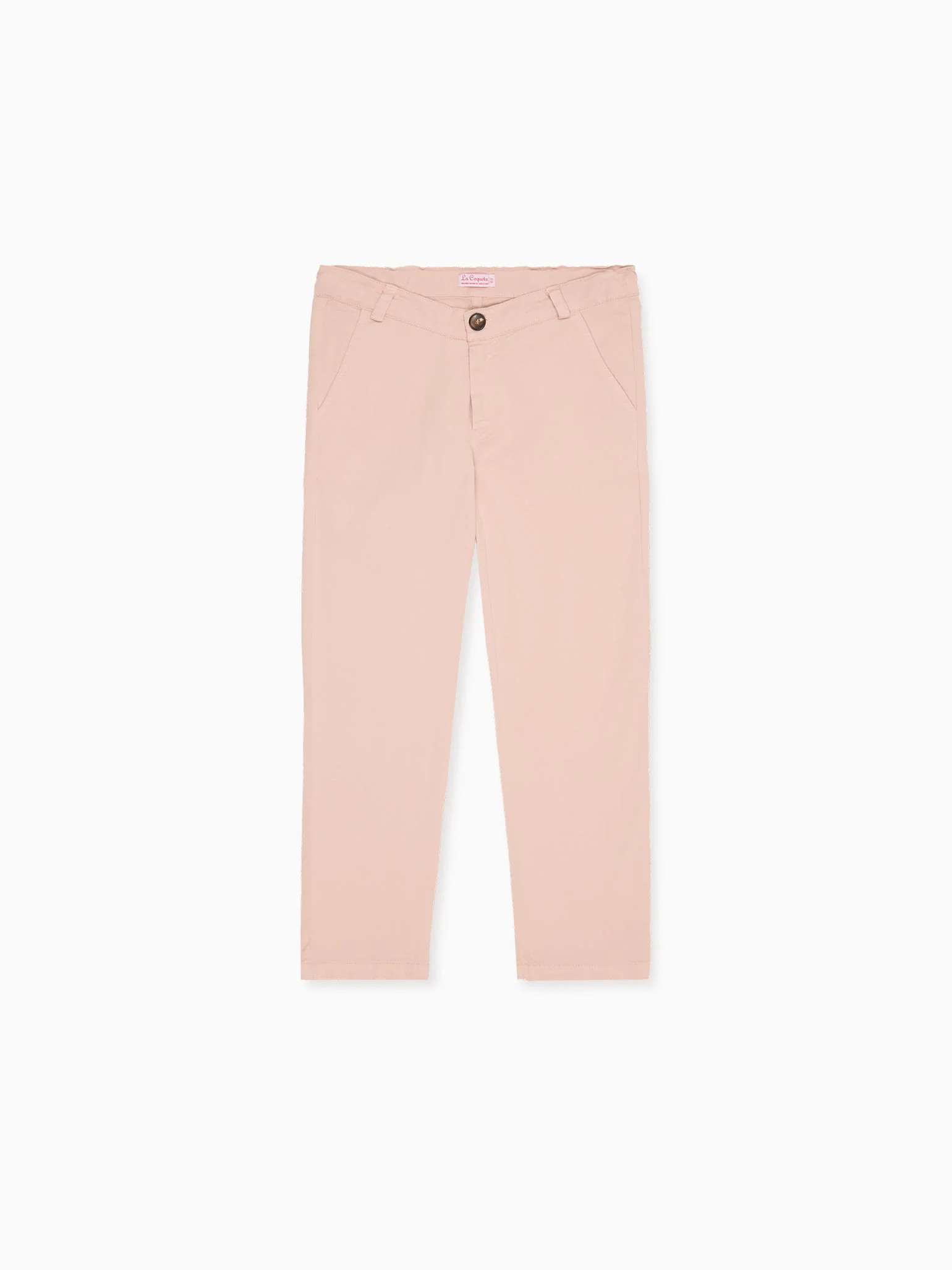 Dusty Pink Elio Boy Chinos | La Coqueta (US)