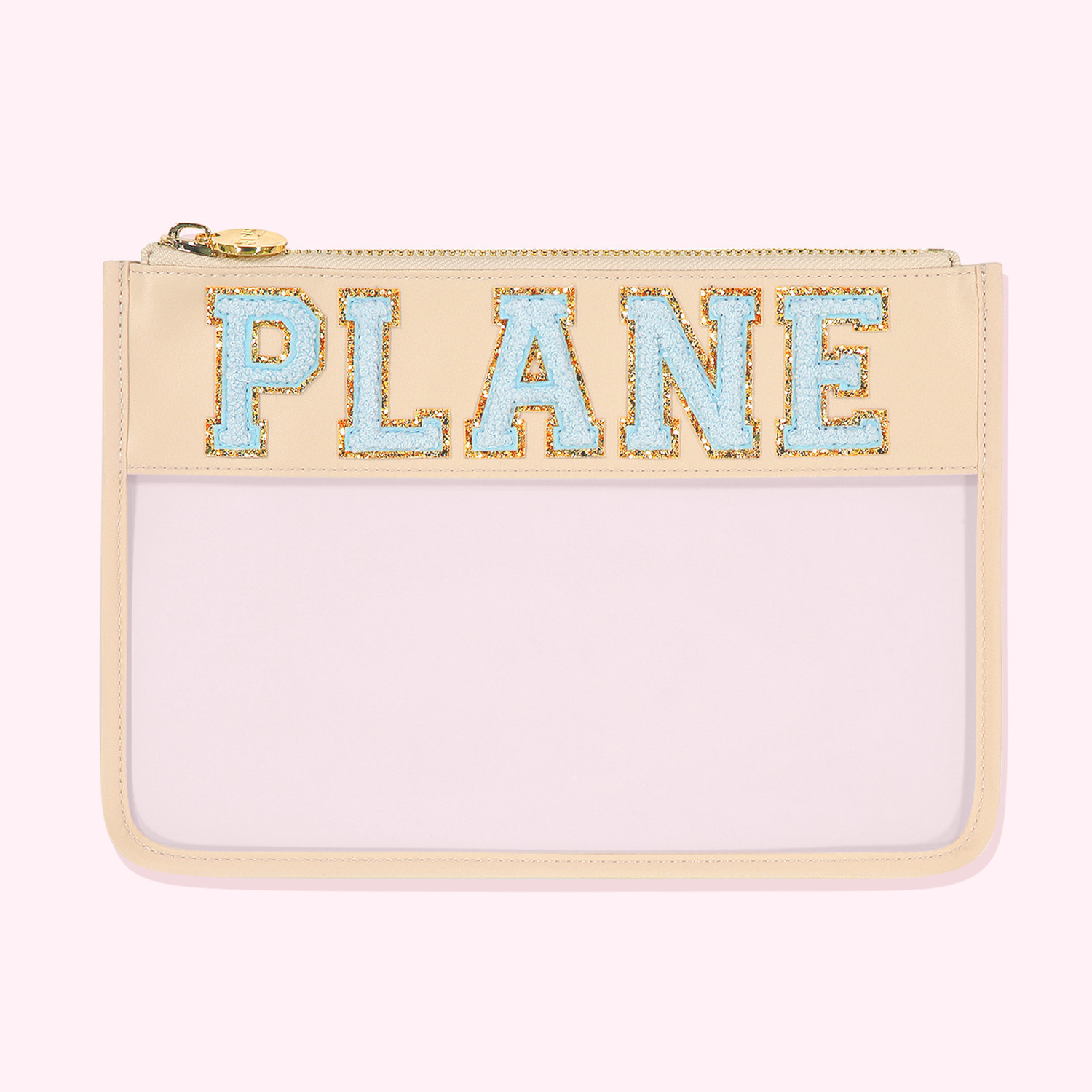 "Plane" Clear Flat Pouch | Personalized Pouch - Stoney Clover Lane | Stoney Clover Lane