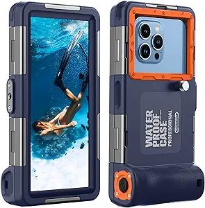 Lanhiem Universal Underwater Phone Case for Snorkeling, IP68 Professional Diving Waterproof Outdo... | Amazon (US)