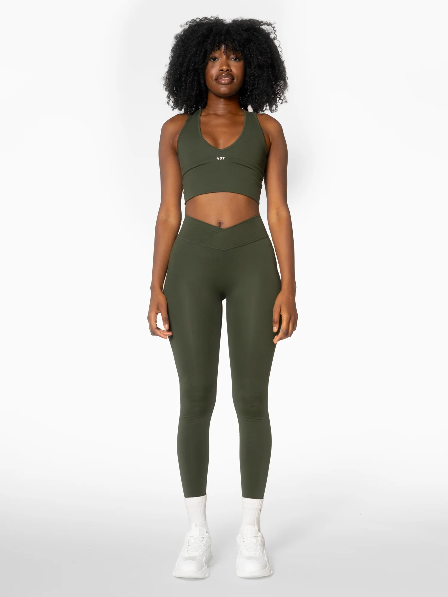 The V Legging / Forest | 437