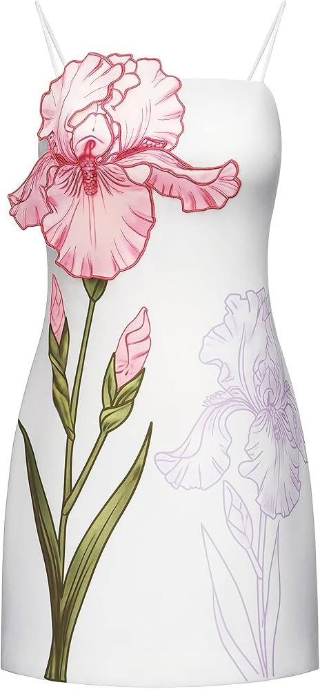 JW PEI Women's 3D Floral Appliqué Strapless Mini Dress | Amazon (US)