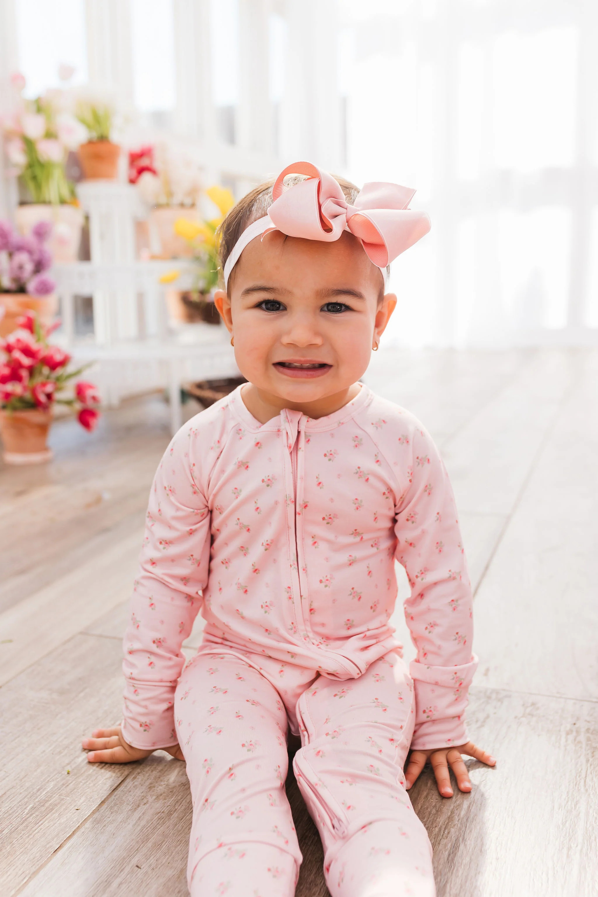 Rosie Floral Zipper Romper | In My Jammers