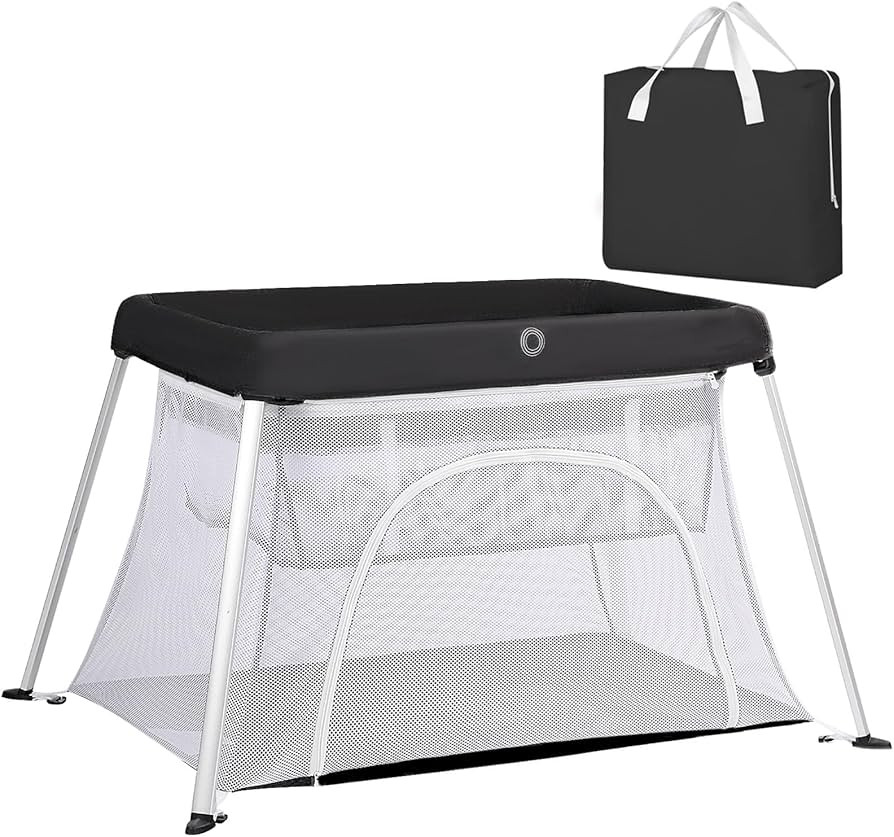 TODEFULL Portable Travel Crib for Baby, 2 in 1 Folding Baby Travel Cribs and Playards with Mattre... | Amazon (US)