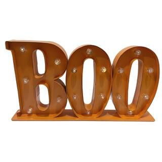 19.5" Orange Lighted Boo Marquee by Ashland® | Michaels Stores
