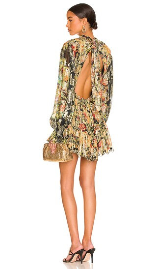 Nova Extended Shoulder Mini Dress in Black Multi | Revolve Clothing (Global)