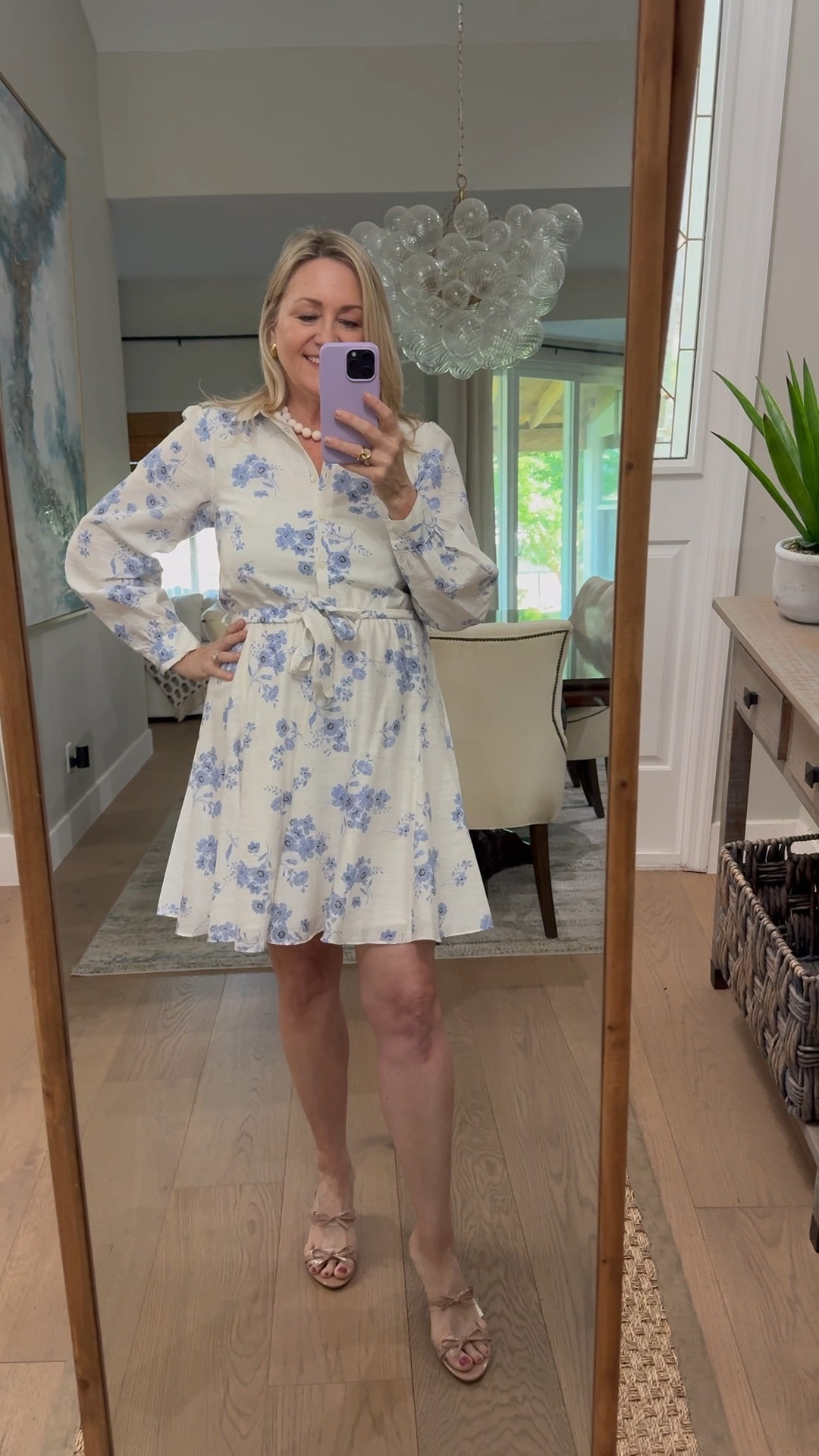 The prettiest spring dress perfect for everything from Mother’s Day brunch to a work outfit.  Spring outfit, spring accessories 

#LTKSeasonal #LTKMothersDay #LTKootd