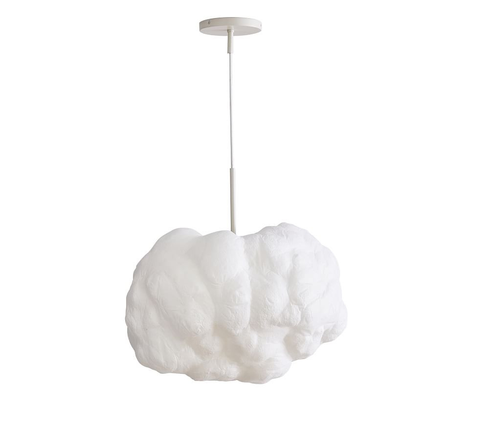 Fluffy Cloud Pendant, White | Pottery Barn Kids
