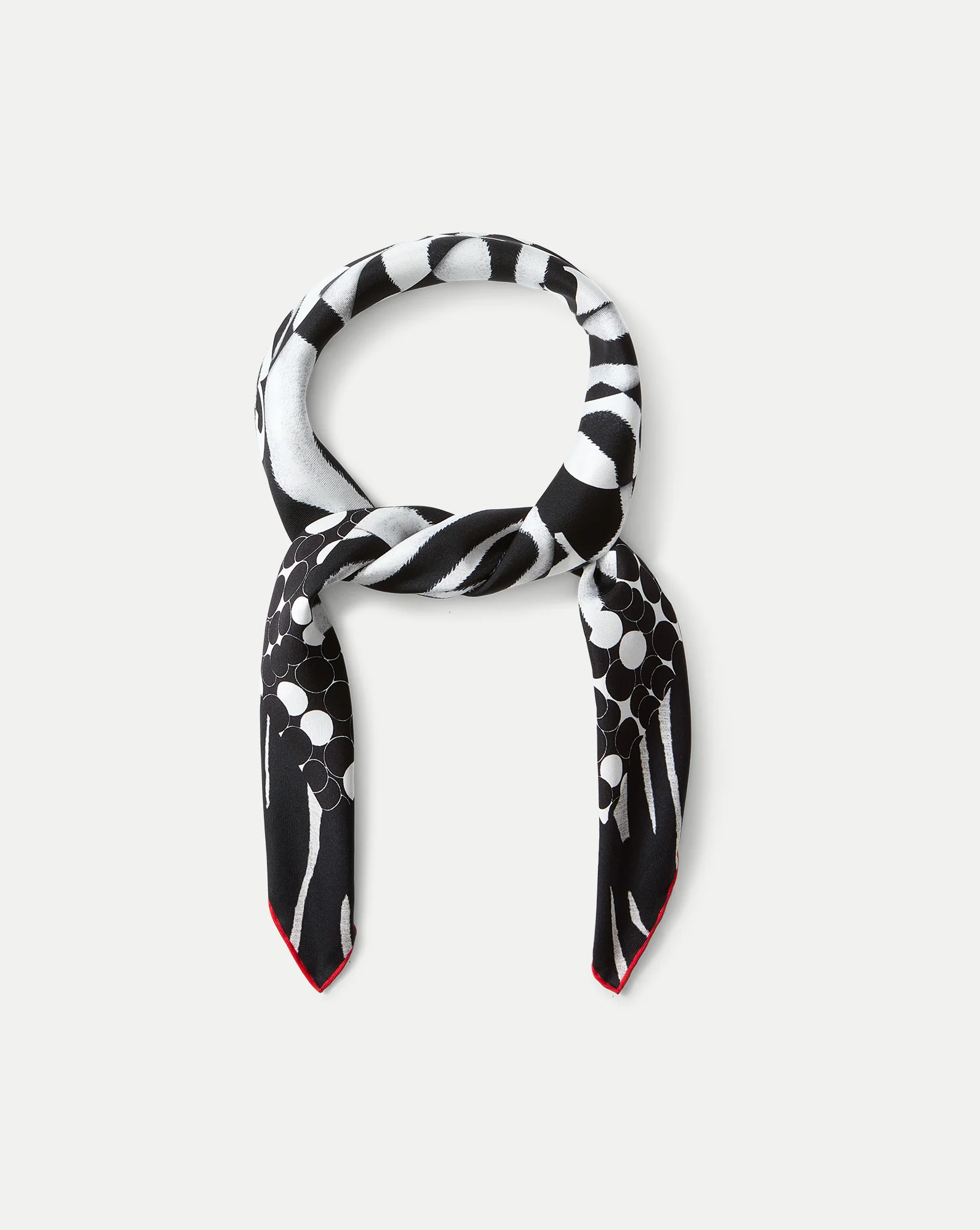 Abstract Bandana Silk Scarf | Veronica Beard