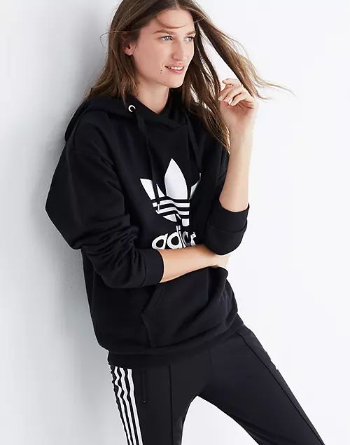 Adidas® Trefoil Hoodie Sweatshirt | Madewell