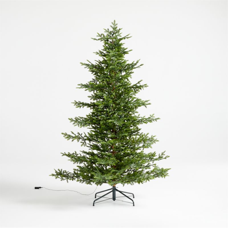 Faux Balsam Fir Pre-Lit LED Christmas Tree with White Lights 7.5' + Reviews | Crate and Barrel | Crate & Barrel