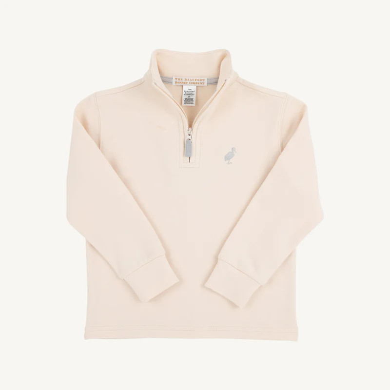 Hayword Half Zip - Osprey Oatmeal with Grandison Rd. Gray Stork | The Beaufort Bonnet Company