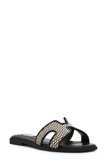 Steven New York Harlien Slide Sandal in Black at Nordstrom Rack, Size 9.5 | Nordstrom Rack