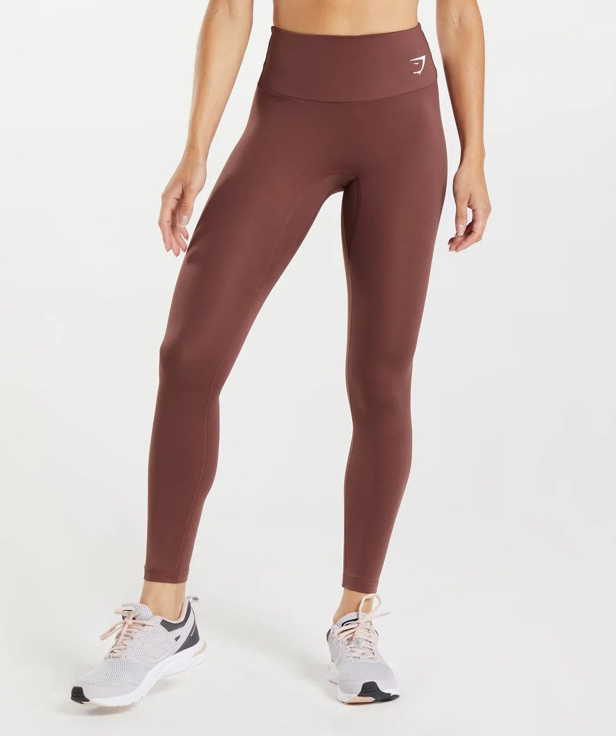 Gymshark Training Leggings - Cherry Brown | Gymshark (Global)