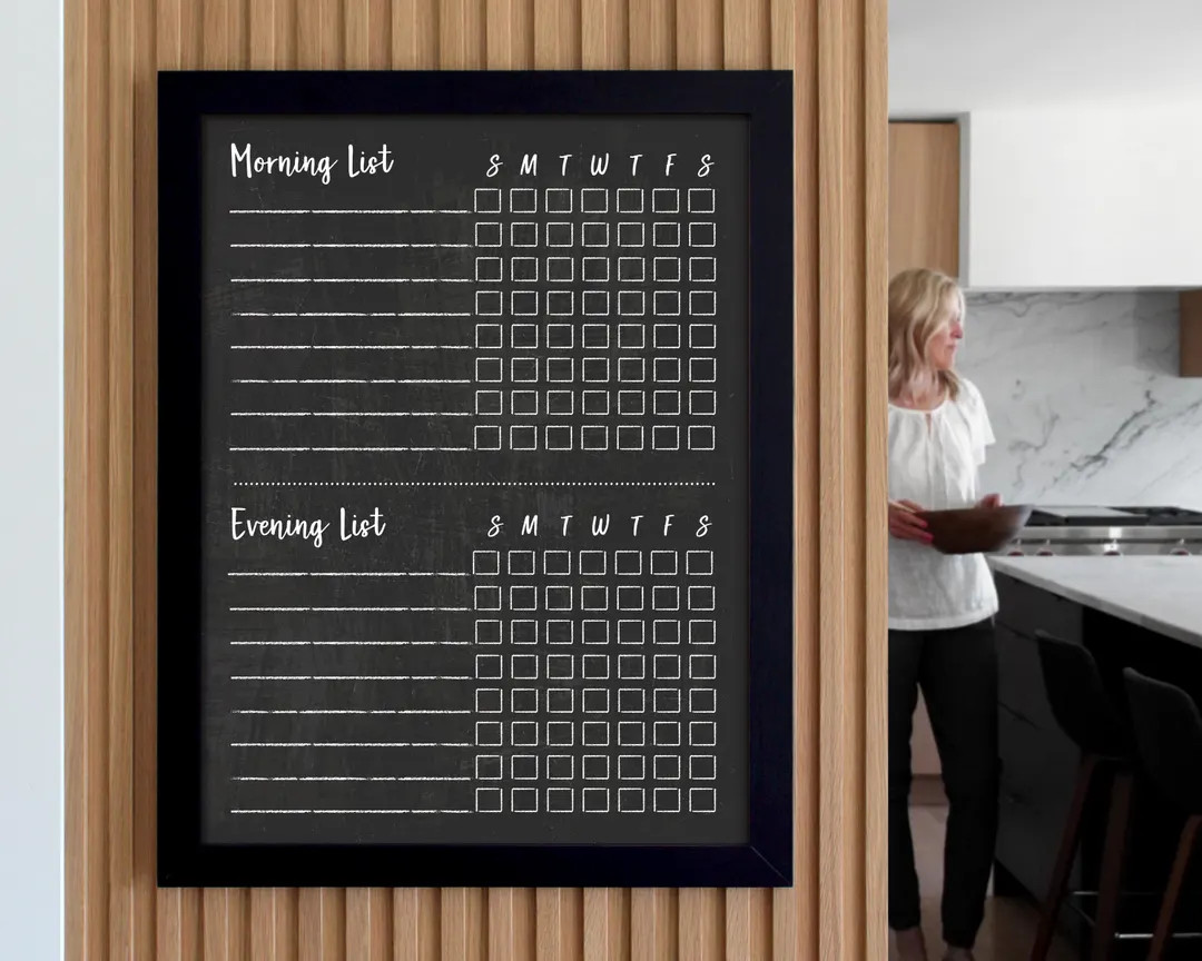 18 X 24 Chore Chart Chalkboard | Dry erase chore chart | Framed chore | Small - 18409 | Etsy (US)