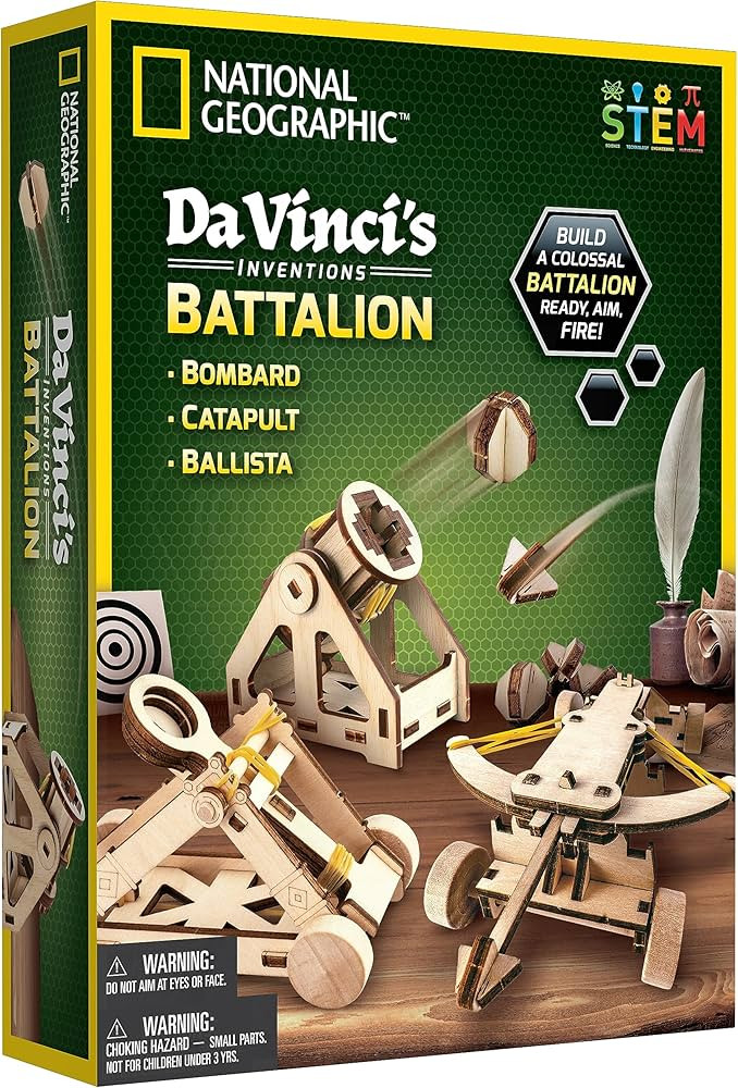 NATIONAL GEOGRAPHIC Da Vinci Model Kit - Catapult Kit for Kids, 3D Puzzle Building Toy for Boys a... | Amazon (US)