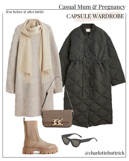 H&M new in Casual mum and pre/post pregnancy capsule wardrobe outfit idea for autumn / fall 🍂 #hm #falloutfit #paddedcoat #winteboots #maternityoutfit

#LTKbump #LTKSeasonal #LTKunder100