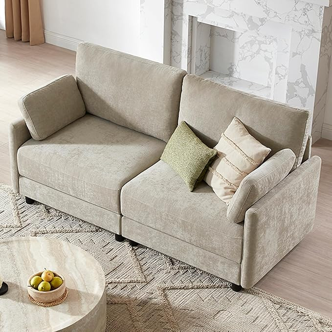 CHITA Modular Sectional Loveseat Sofa, Modern Cloud Couch for Living Room and Apartment, 2 Seat E... | Amazon (US)