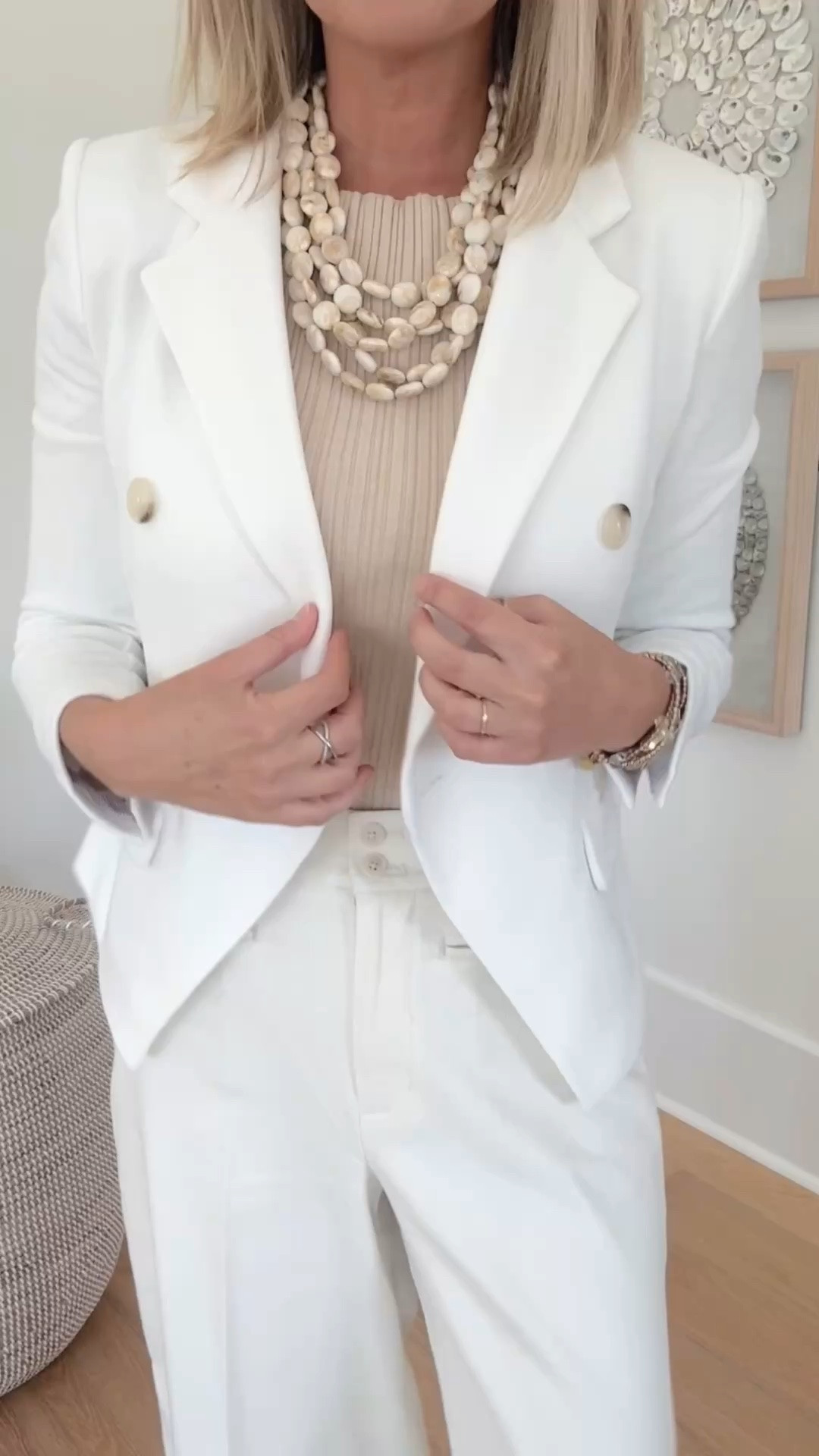 Wearing size small in the sweatshirt blazer and shell and small in the trousers (I sized down in the length for a cropped fit). Use my new customer discount code RACHELXSPANX for 15% off the pants.

#LTKTall #LTKWorkwear #LTKSaleAlert