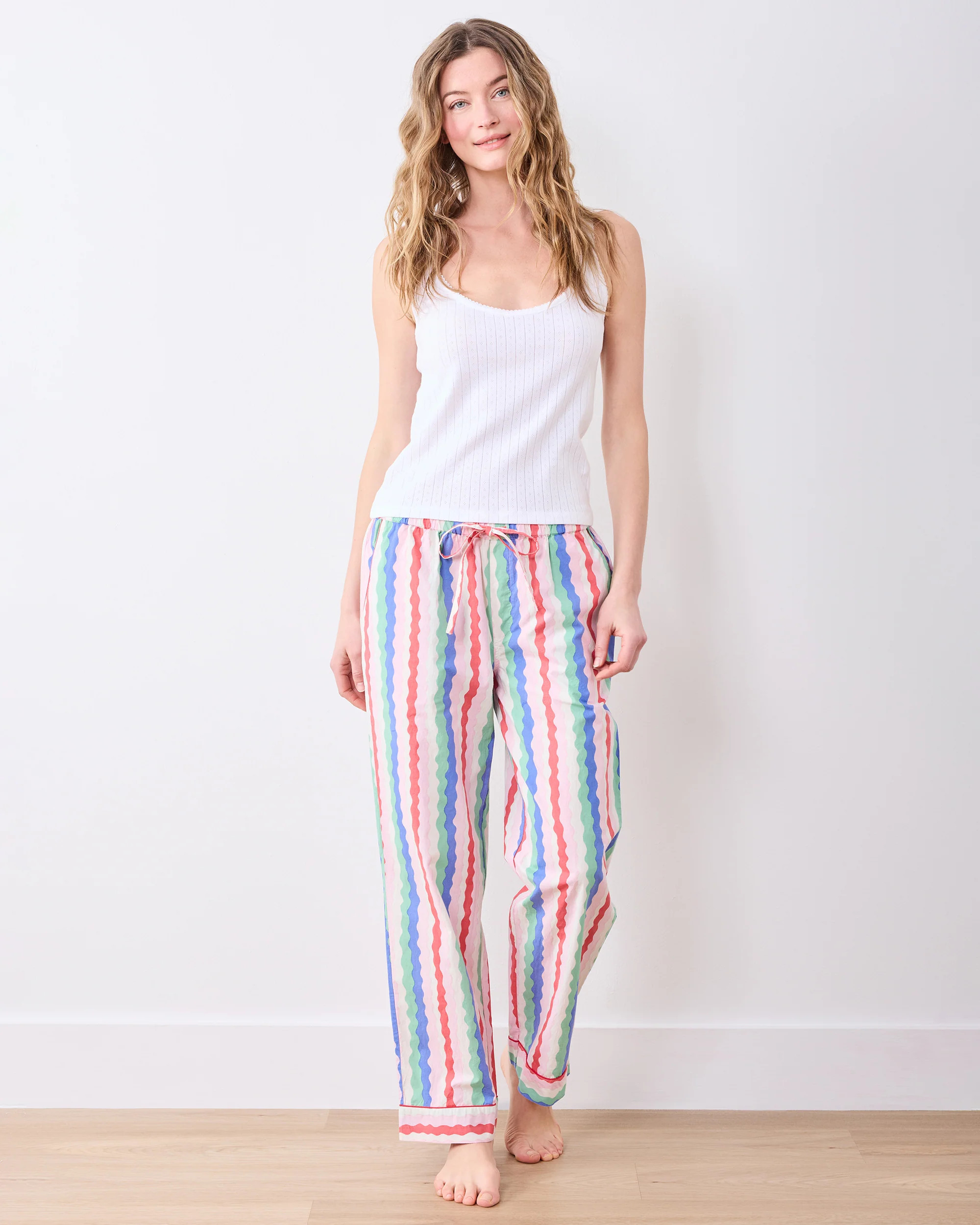 Wavy Stripes - Long PJ Pants & Esme Tank Bundle - Multi | Printfresh