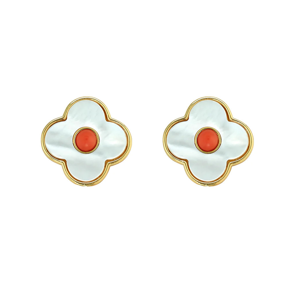 Angelina Stud Coral | ASHA by ADM