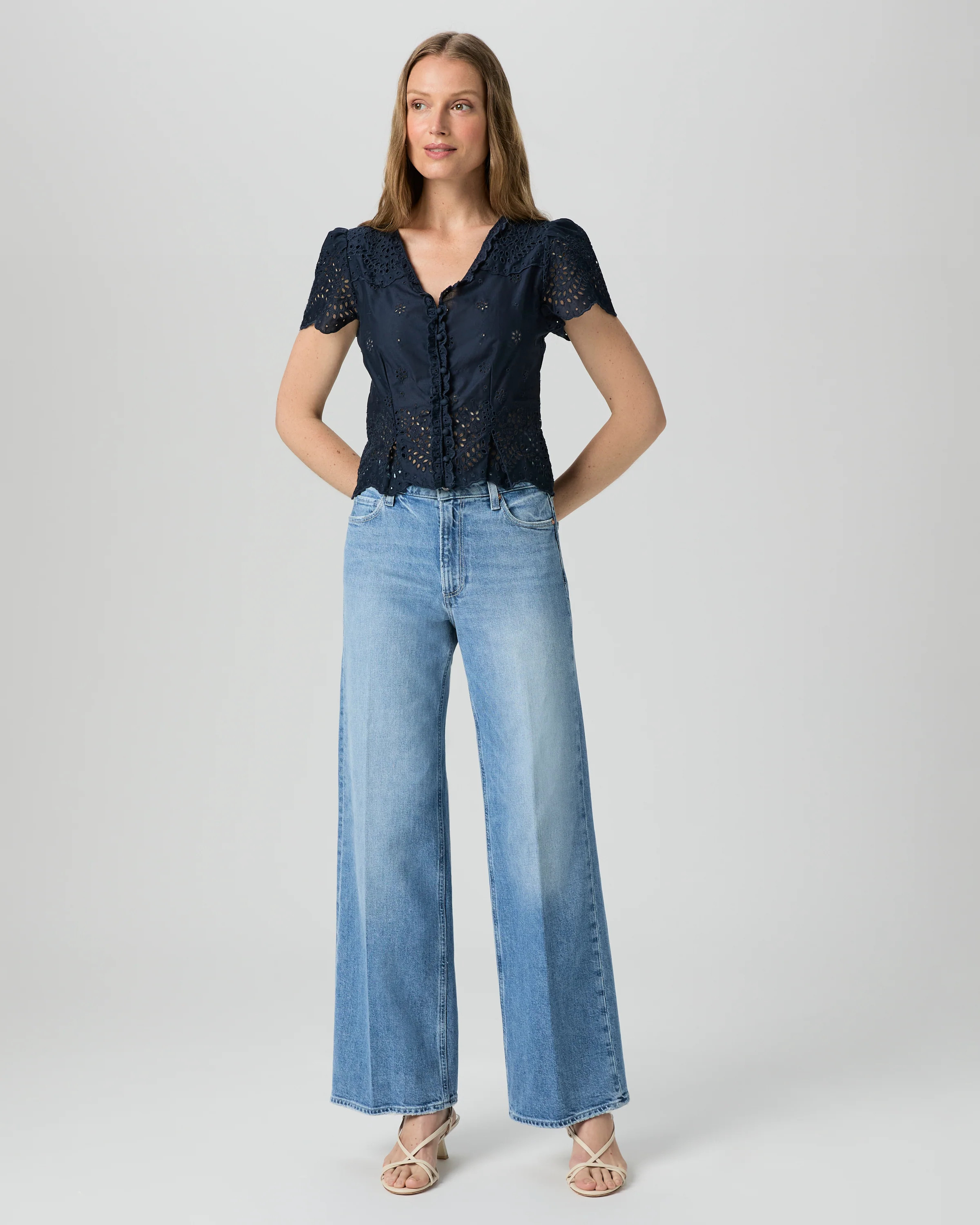 Anessa 31" Wide Leg Jean | Paige