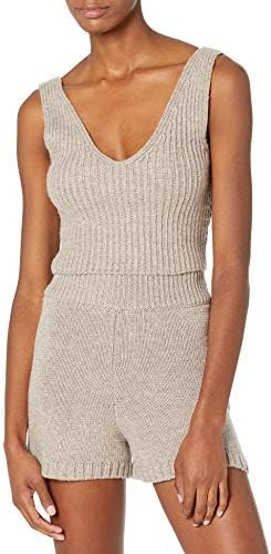 The Drop Women's Sylvie Cotton Blend V-Neck Cropped Sweater Tank | Amazon (US)