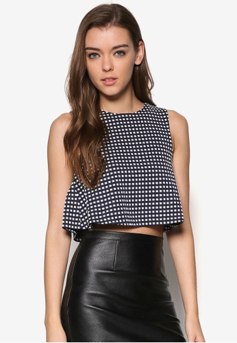 Waffle-Textured Swing Crop Top | Zalora (SG)