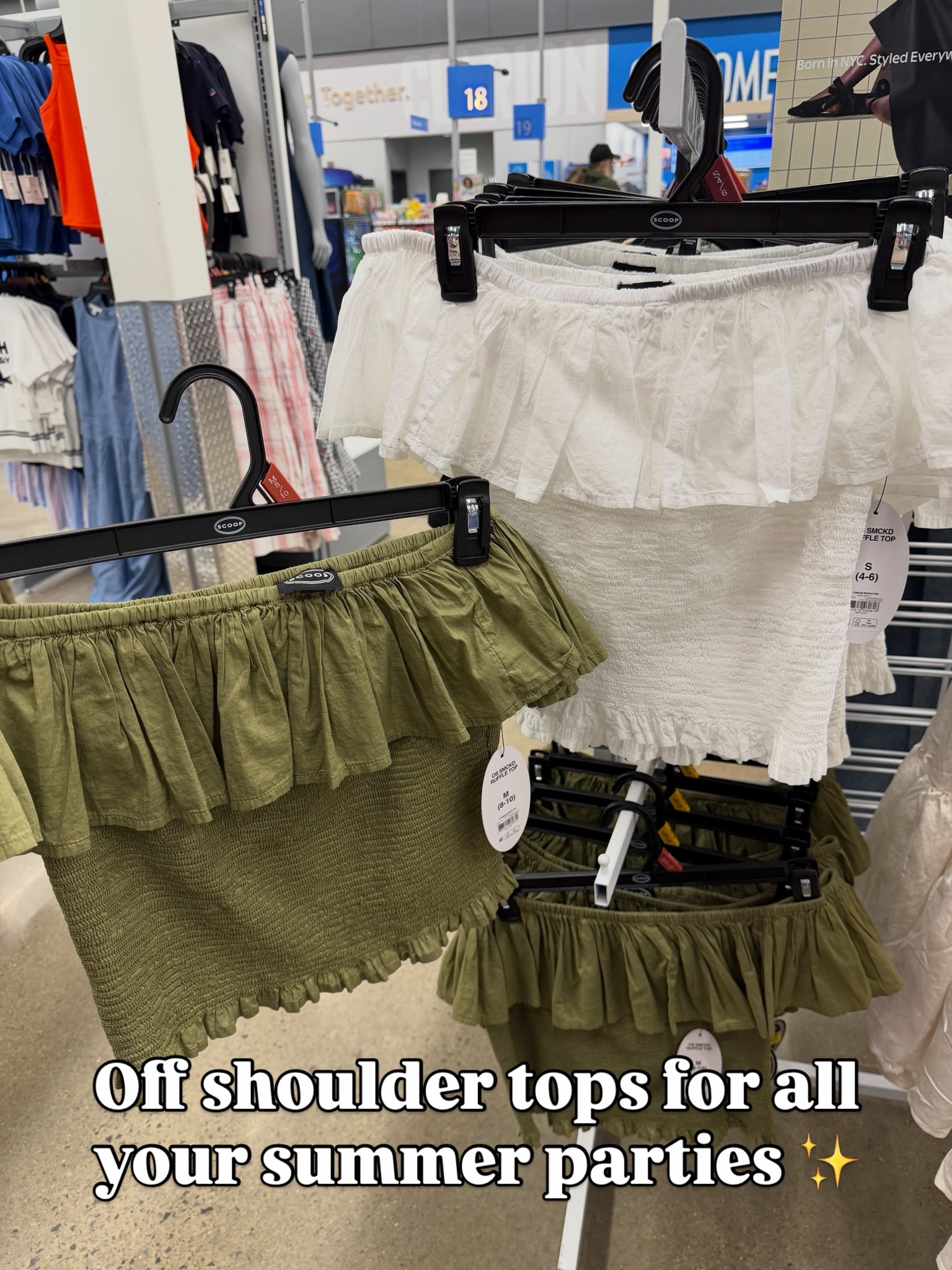 Cutie off shoulder tops at Walmart #walmartfashion