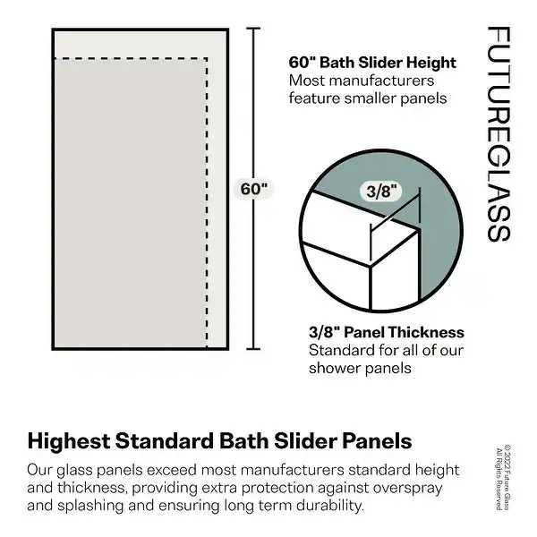 Esprit 56 in. - 60 in. x 60in. French Monture Bath Tub Sliding Shower Door | Bed Bath & Beyond