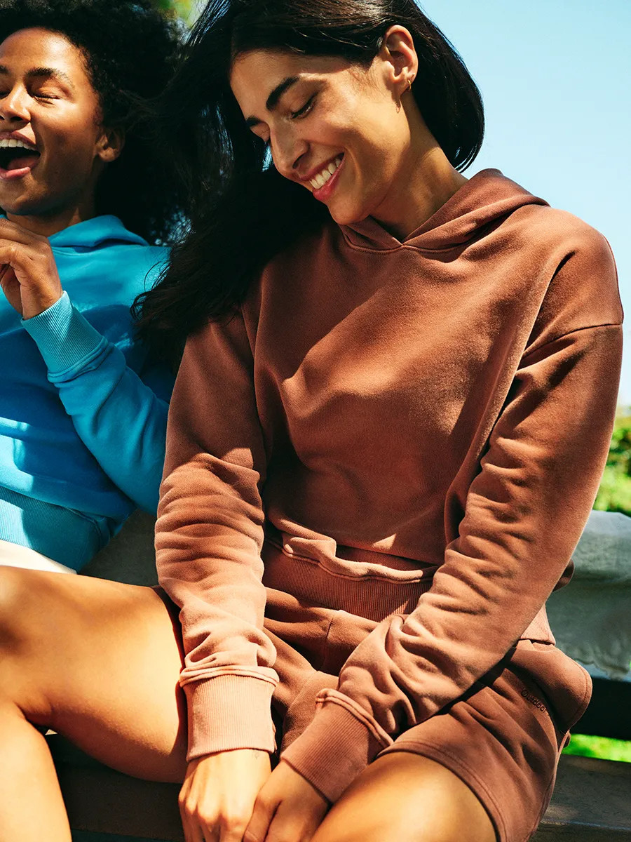 Organic Cotton Terry Shrunken HoodieA Heart | Outdoor Voices