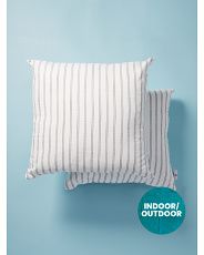 2pk 18x18 Indoor Outdoor Striped Pillows | HomeGoods