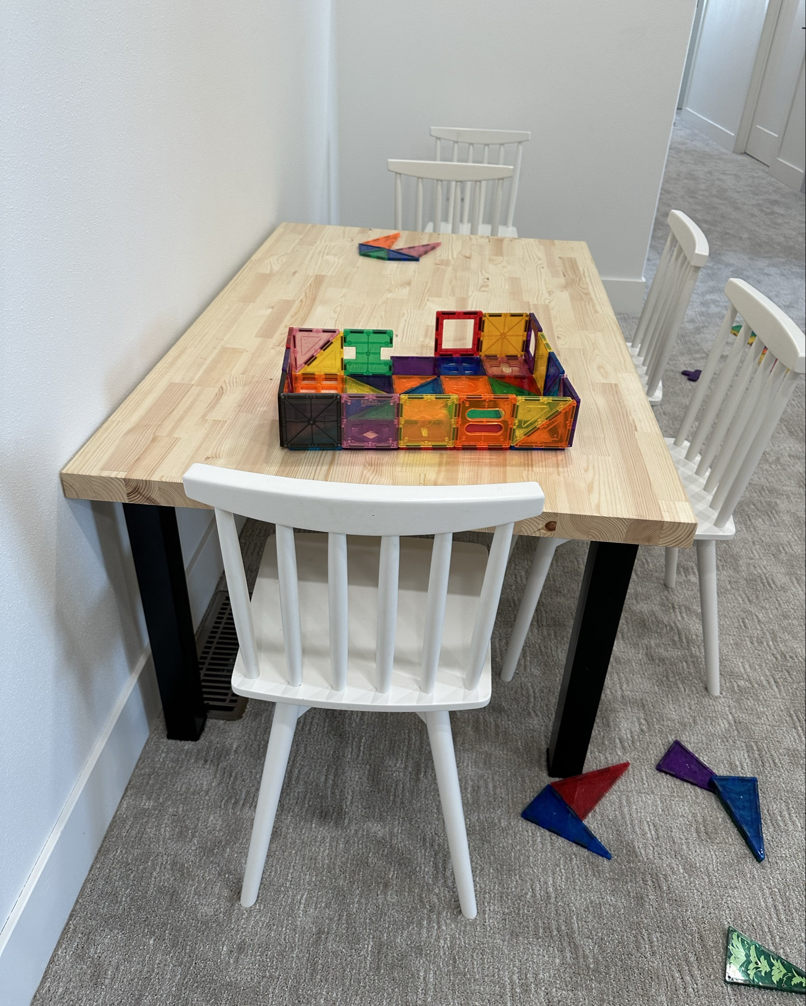 Built the kid's play table instead of buying new. Was much easier and more affordable than buying one and enjoyed the process and making it big enough to fit six chairs!

Diy // kids table // play room// potterybarn // kids activity room

#LTKKids #LTKHome #LTKFamily