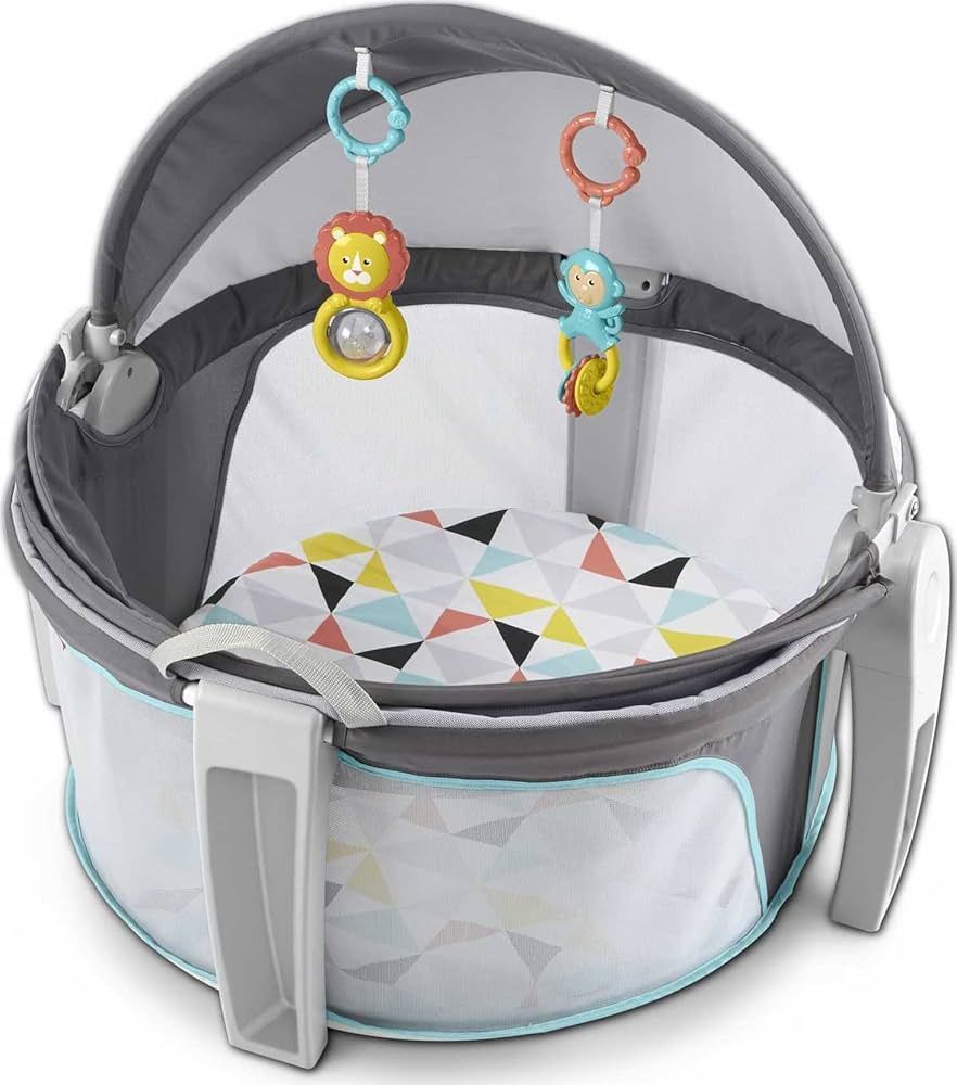 Fisher-Price Baby Portable Bassinet and Play Space On-the-Go Baby Dome with Developmental Toys an... | Amazon (US)