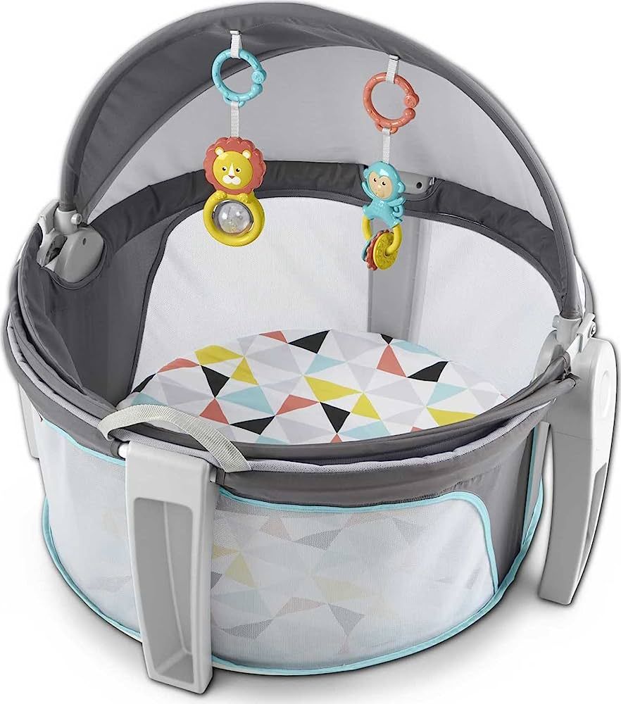 Fisher-Price Portable Bassinet and Play Space On-the-Go Baby Dome with Developmental Toys and Can... | Amazon (US)