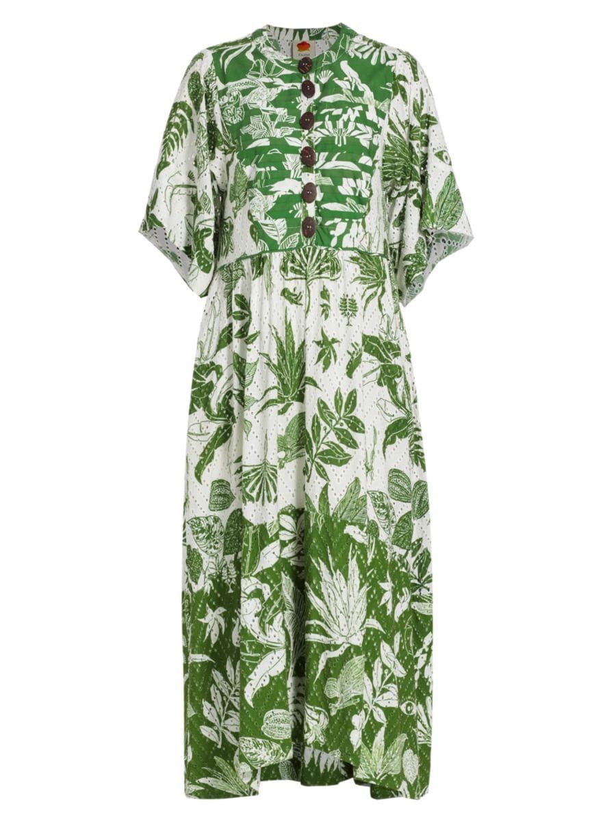 Forest Soul Elbow-Length Sleeve Midi-Dress | Saks Fifth Avenue