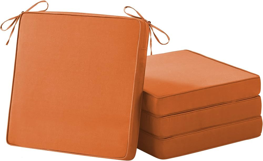 Outdoor Chair Cushions Set of 4, Waterproof Patio Chair Cushions, 19" x 19"x 3" Patio Cushion for... | Amazon (US)