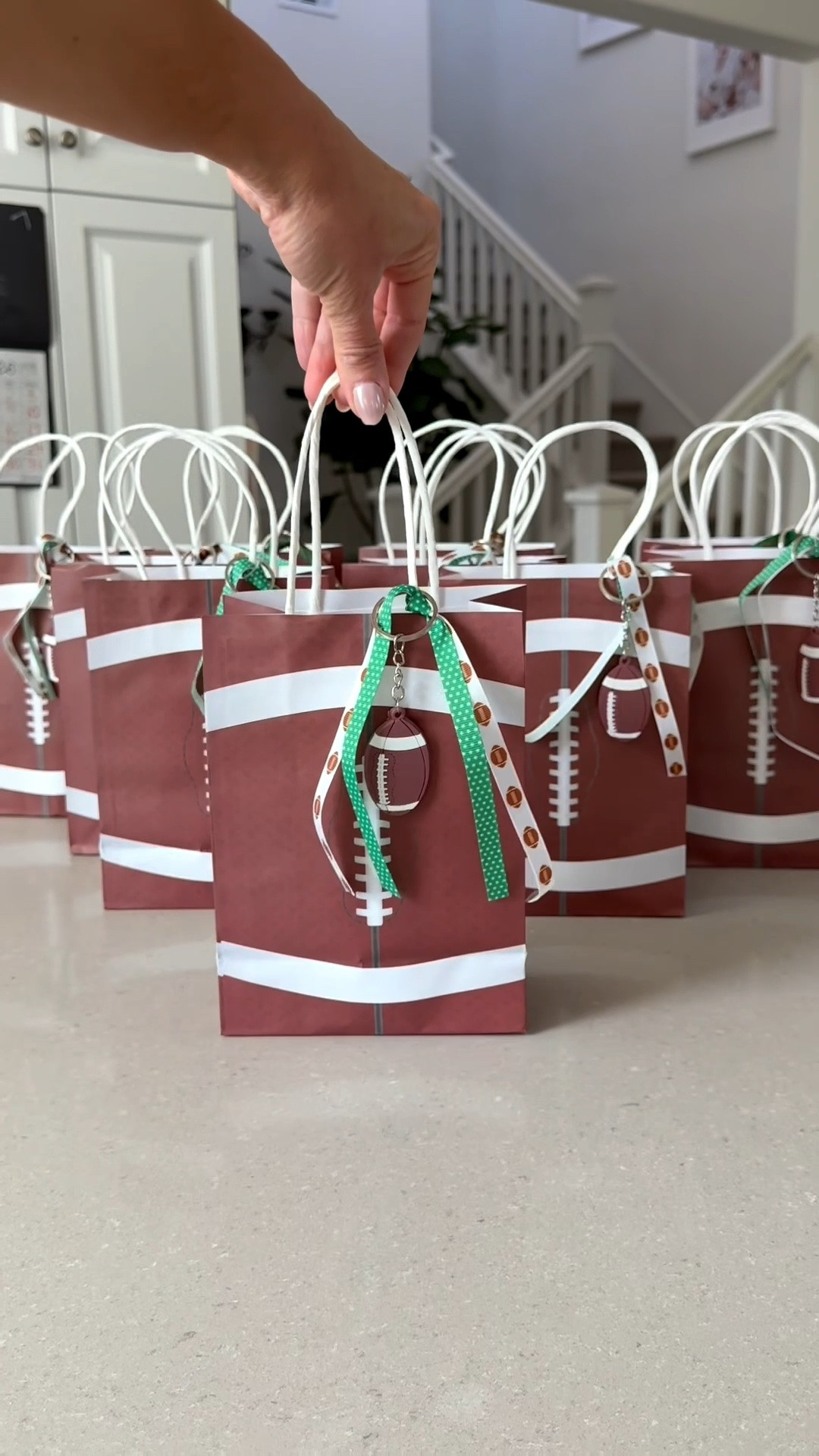 The way I love making these things 🏈👏🏻 I love putting these little snack bags together for after the games! I added football stickers to these as well. 

Football snack bags, kids snack bags, after game snack bags, flag football snack bags, Amazon, Target