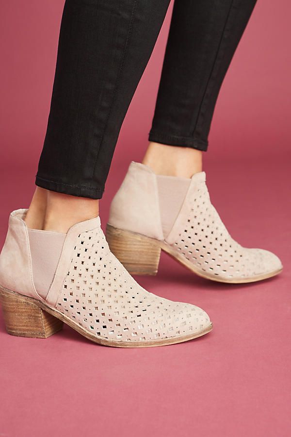 Silent D Omirna Perforated Chelsea Booties | Anthropologie (US)