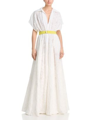 Norma Kamali Super Oversized Boyfriend Neck Shirt Flared Gown | Bloomingdale's Women | Bloomingdale's (US)