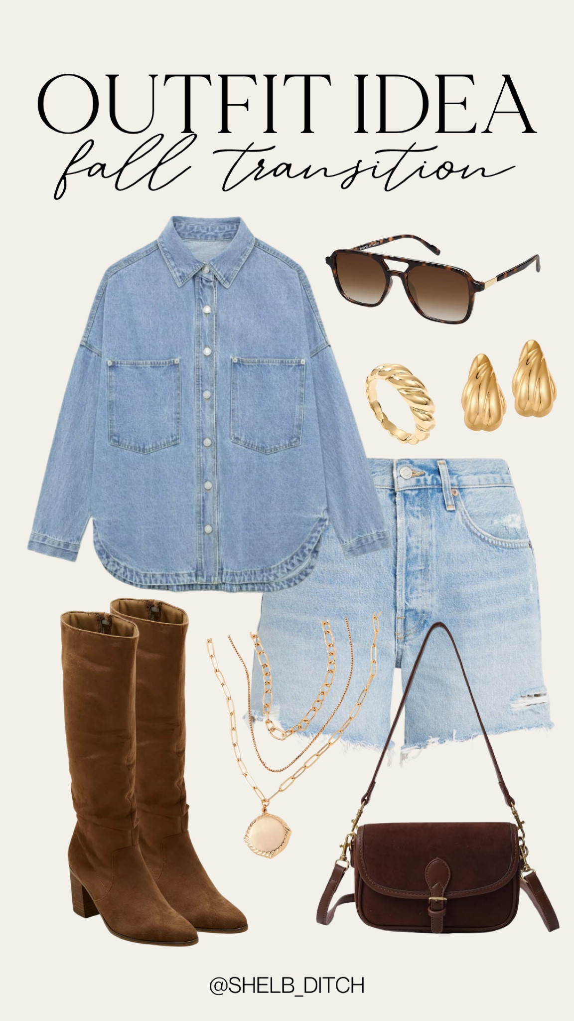 Fall Transition Outfit | Fall Outfit | Fall Fashion | Fall Denim on Denim 

#LTKStyleTip #LTKFindsUnder100 #LTKFindsUnder50
